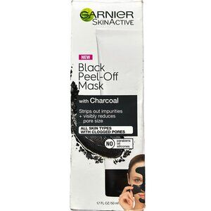 Garnier SkinActive Black Peel-Off Mask with Charcoal 1.7 oz Pore Cleansing